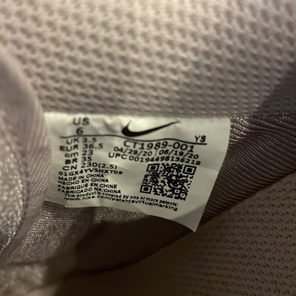 Nike Air Force 1 ‘07 Low Essential Platinum Violet leather - Picture 3 of 4